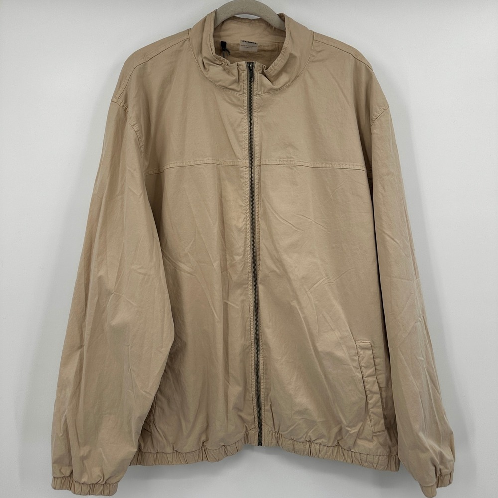 VRST Track Jacket XX LARGE Stone Quarry Garment Dyed‎ Cotton Zip Front Coat